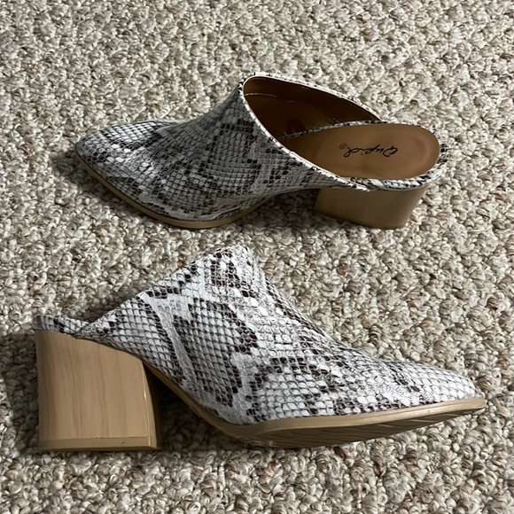 Snakeskin Mules - Picture 3 of 3